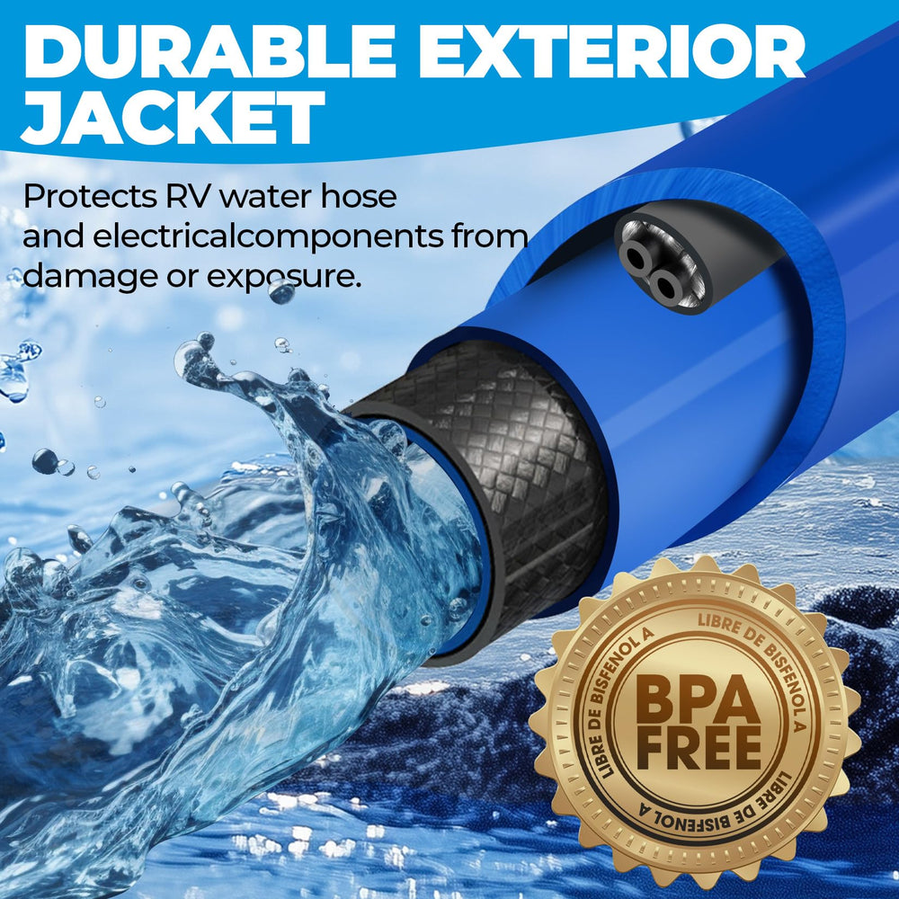 Lead- and BPA-free safety hose for clean water transport