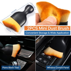 Birbenben Curveball Detail Brush in car interior cleaning doors and dashboards