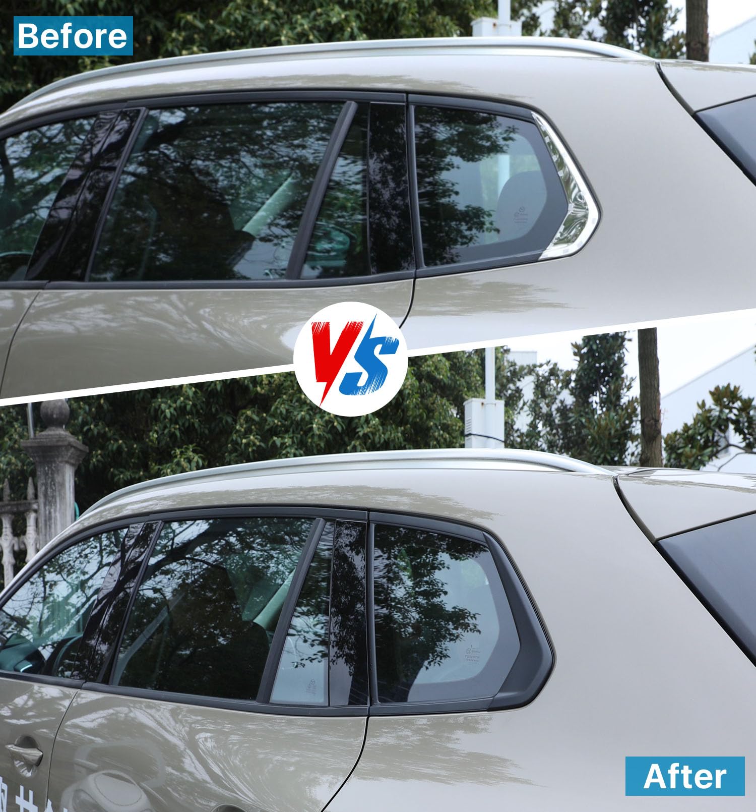 Birbenben aluminum rear trim covered to create a cohesive CX-50 appearance.