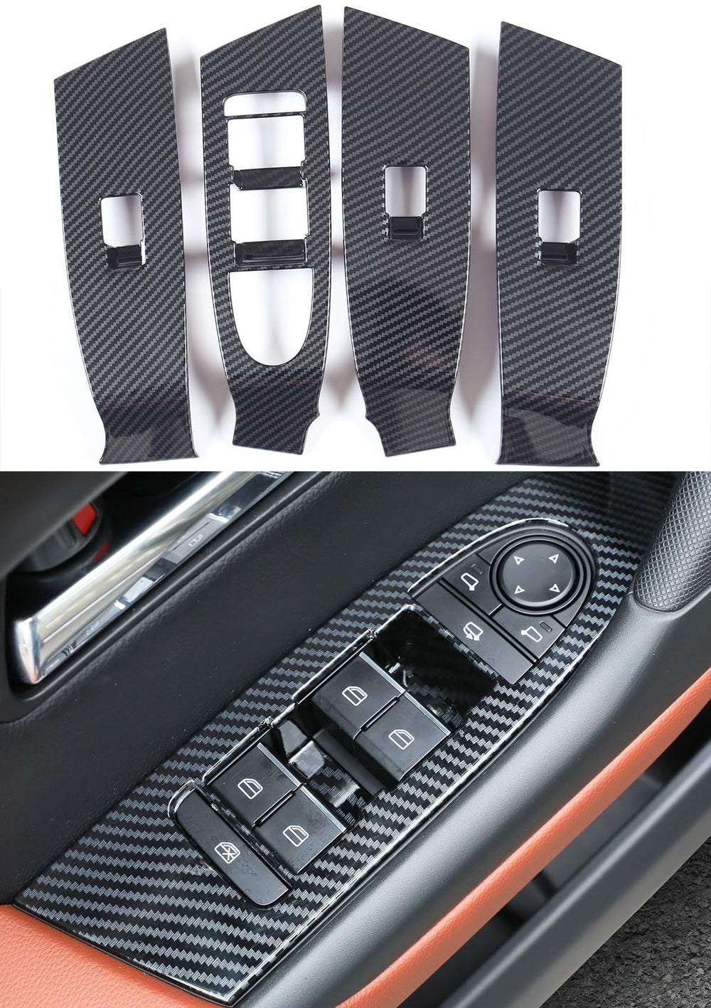 Birbenben CX-50 carbon fiber window panel cover adds sportier interior finish