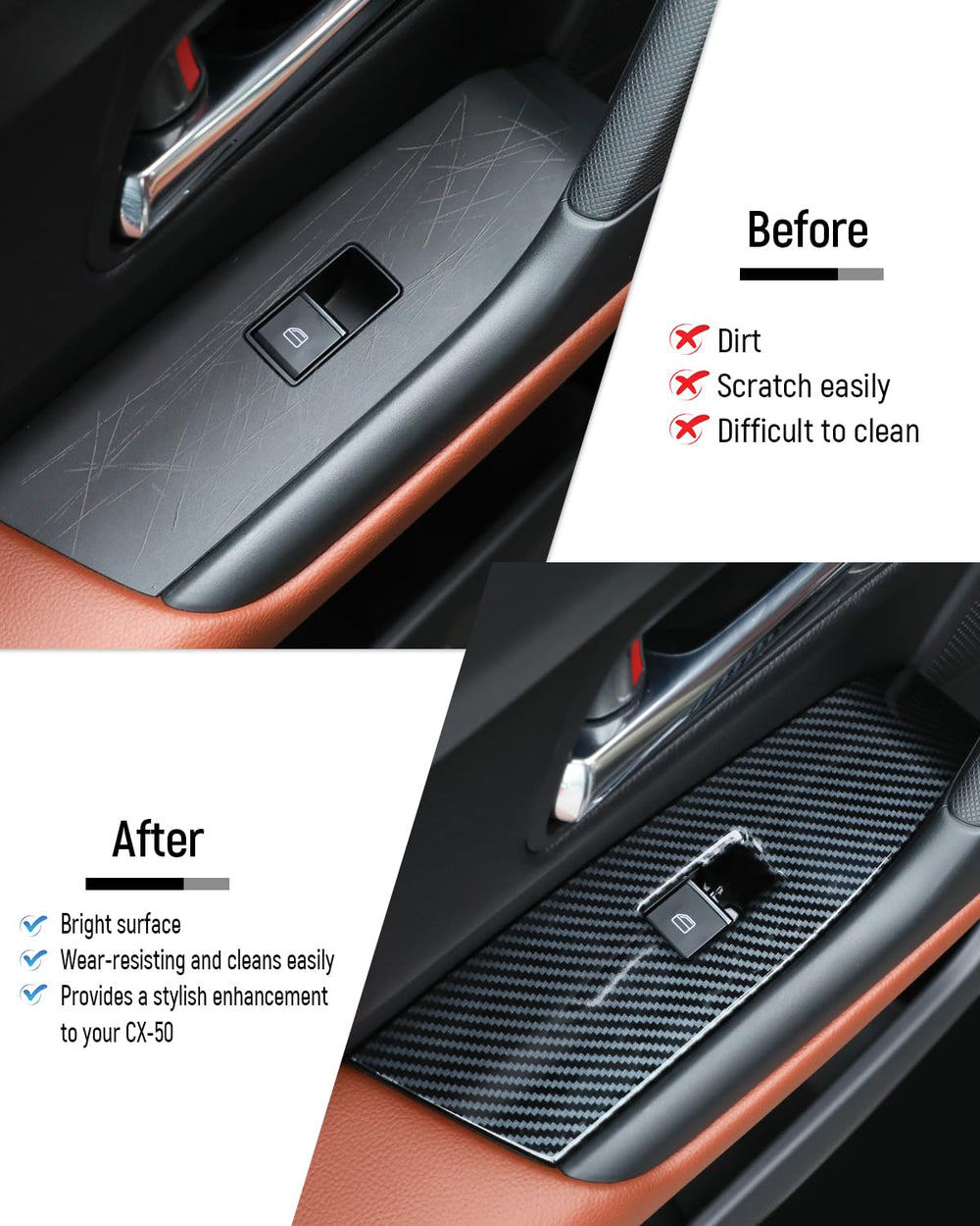 Birbenben CX-50 scratch-resistant carbon fiber surface for interior style