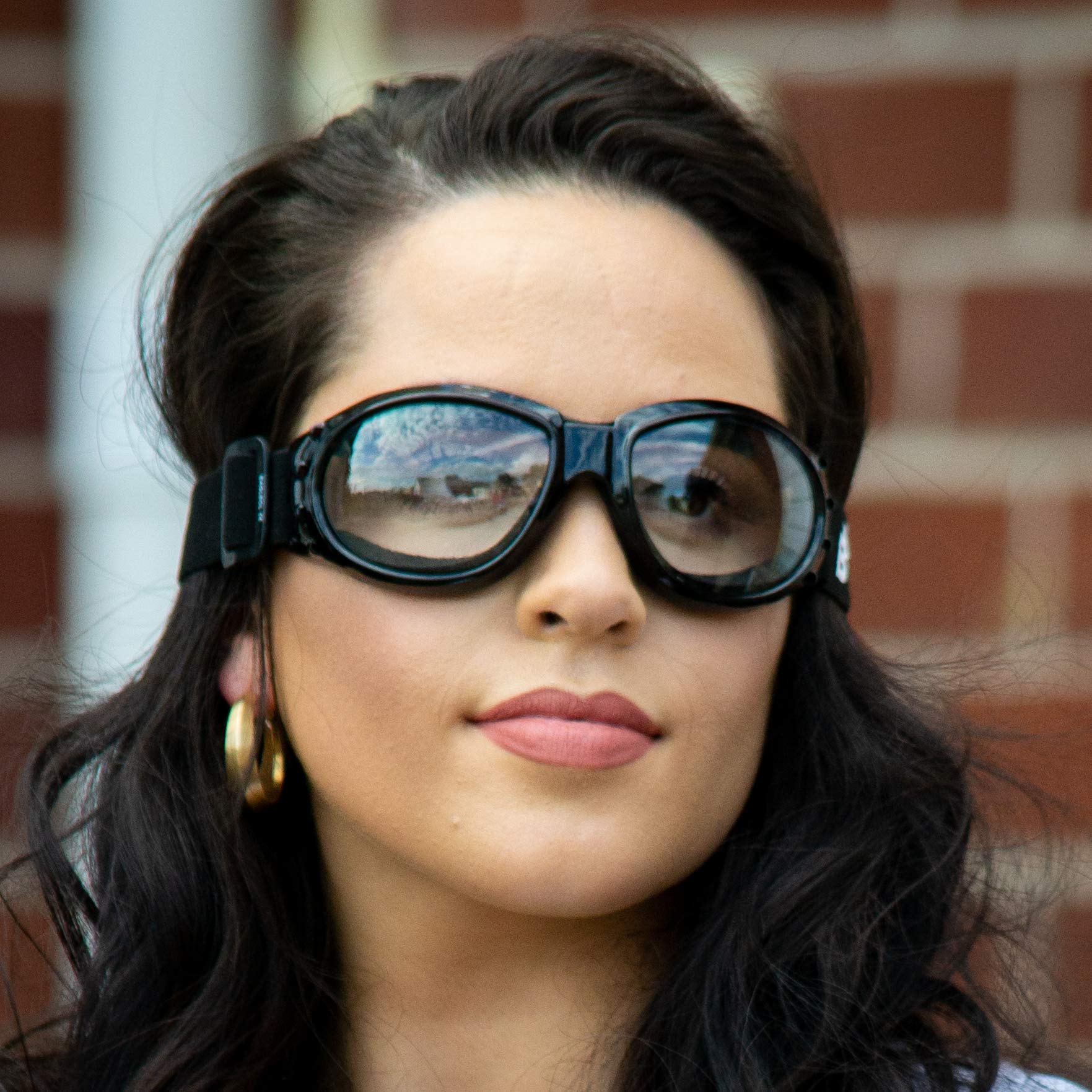 Birdz Eagle Red Baron goggles showing all-weather versatility with UV protection and clear vision.