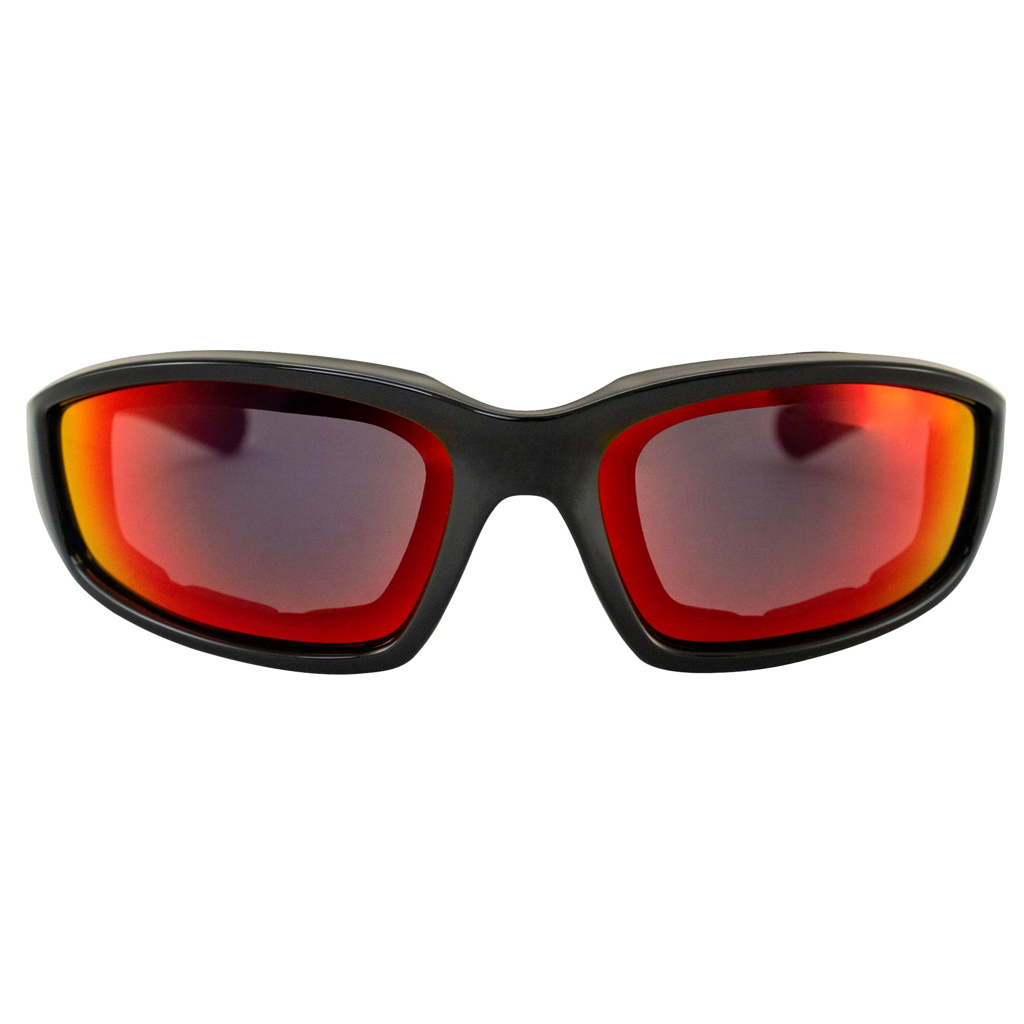 Birdz Oriole red G-Tech lenses for glare control on daytime rides.