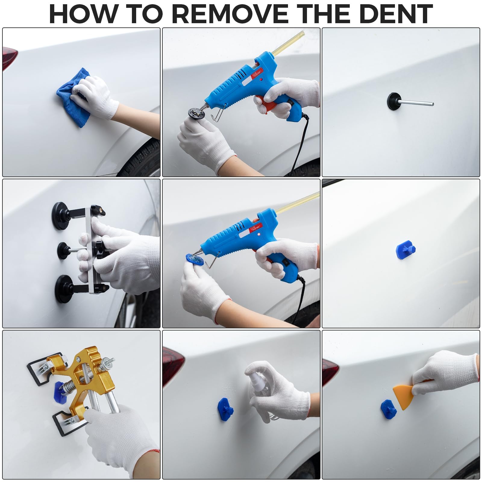 Bitlyle Hot Melt Glue Gun applies bonds for quick repairs