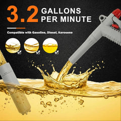 BJFFN gas can fuel pump 51-inch hose reaches distant tanks