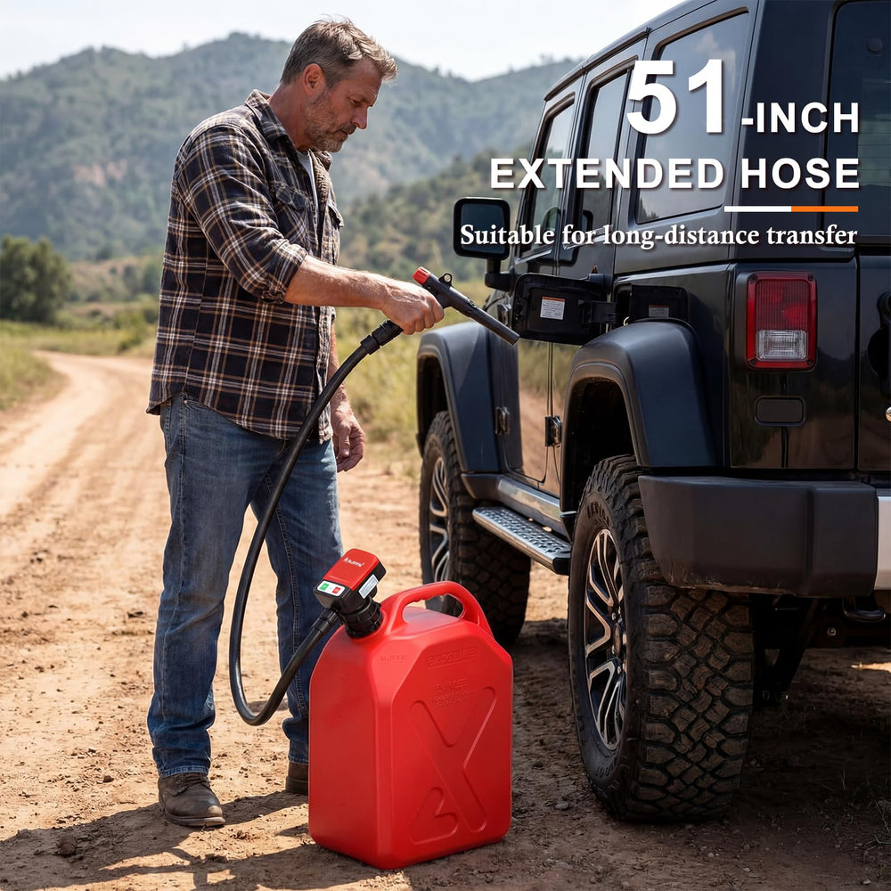 BJFFN Gas-Pump-Ideal-For-Vehicles-Boats-Generators enables quick transfers.