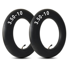 BKBNSJ two-pack inner tubes for 3.50-10 tires with bent valve.