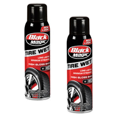 Black Magic Tire Wet Spray bottle delivering quick wet-black shine.