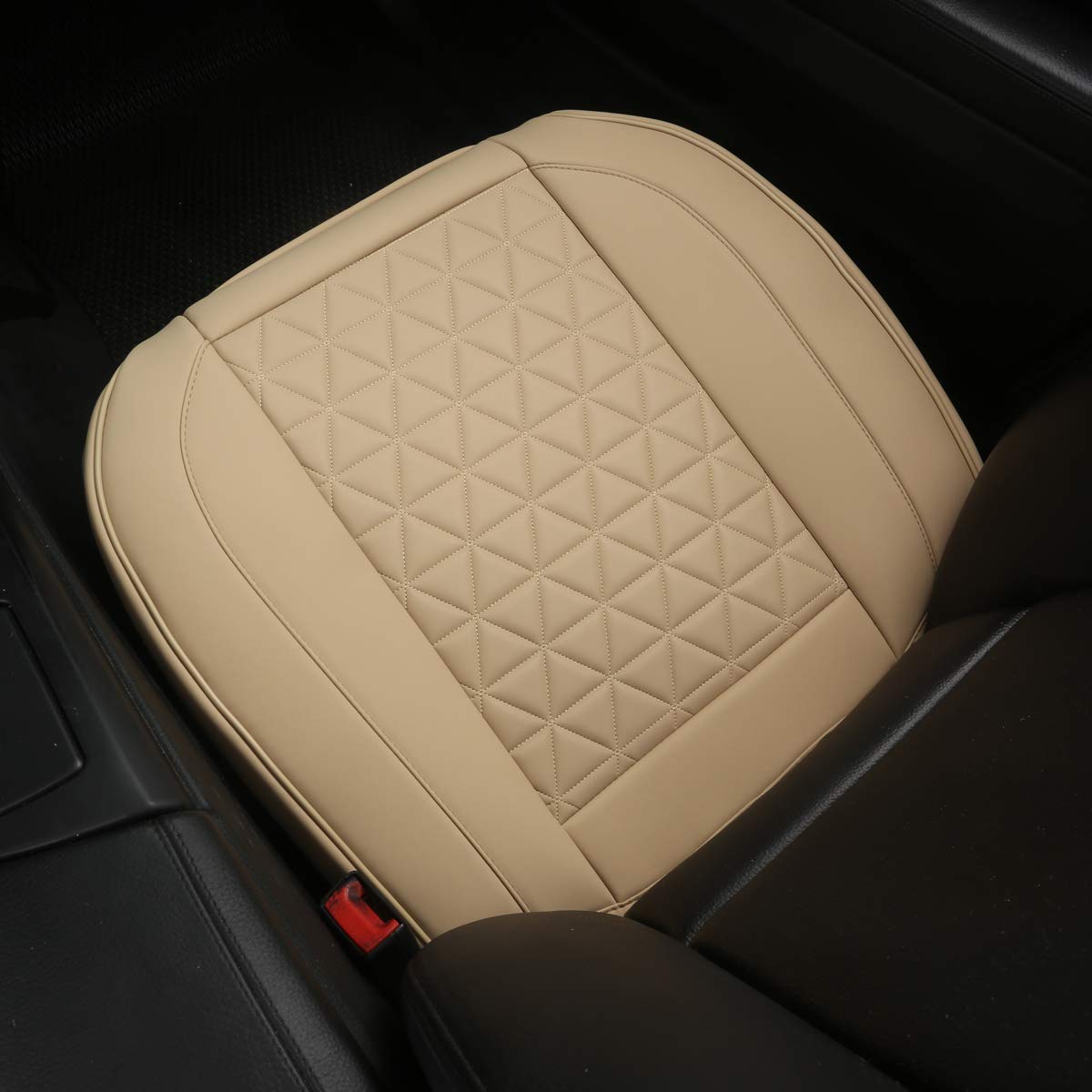 Black Panther wrap-around bottom seat cover adds full protection with a convenient front pocket.