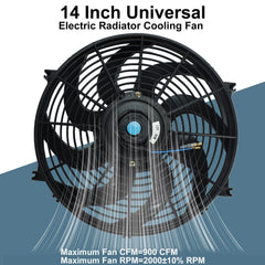 Mounting brackets for BlackHorse Racing 14-inch universal fan kit