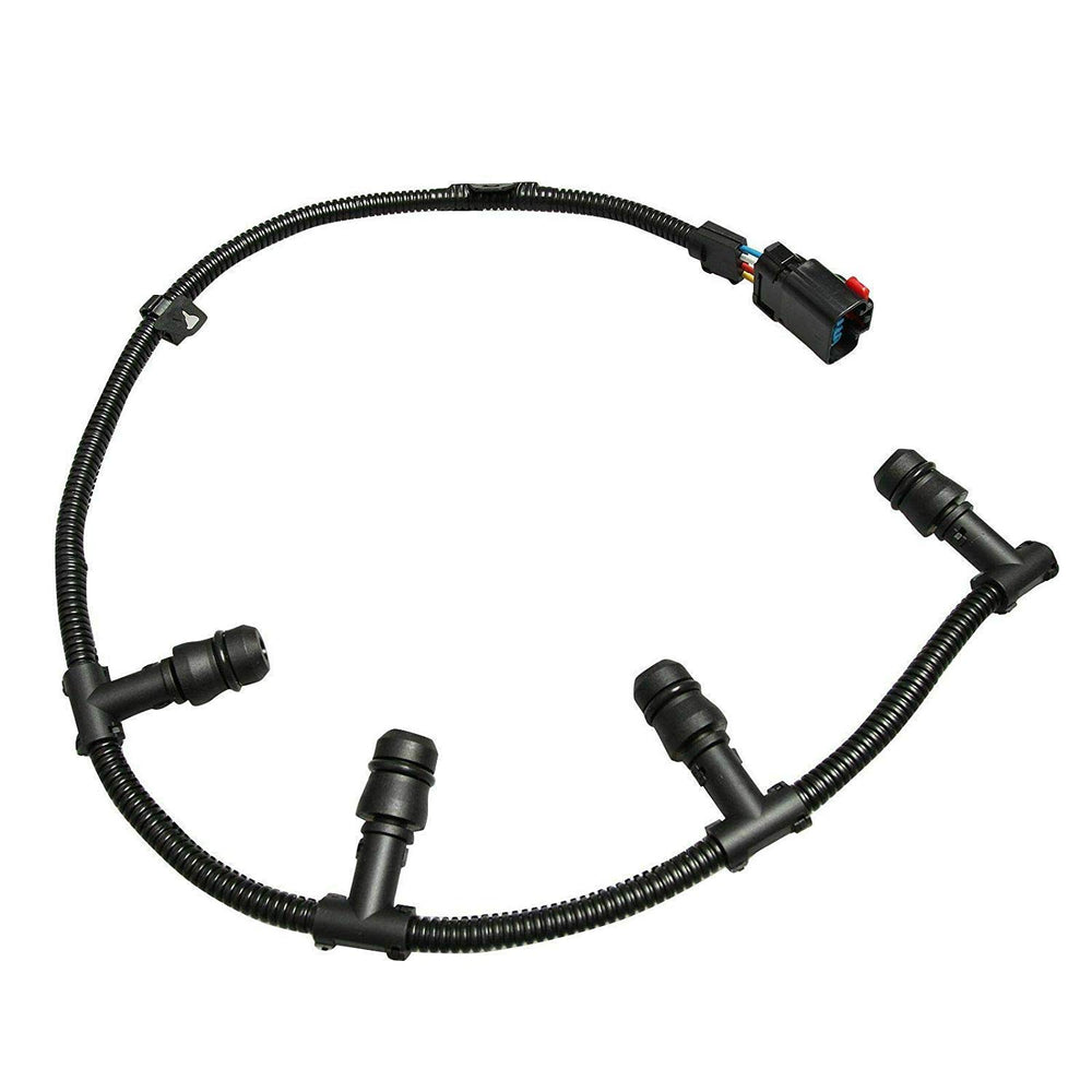 BLACKHORSE-RACING glow plug harness right view showing full kit for 04–10 Ford 6.0L