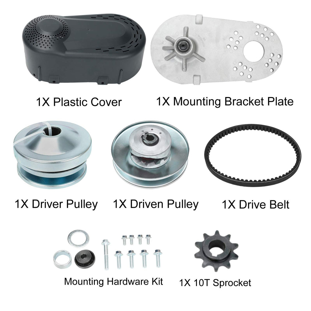 BLACKHORSE-RACING cvt clutch 10t sprocket for #40/41 chain enhances drive ratio and efficiency