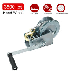 Blackhorse-Racing dual-gear crank winch shown; enables both ratcheting and free spooling options.