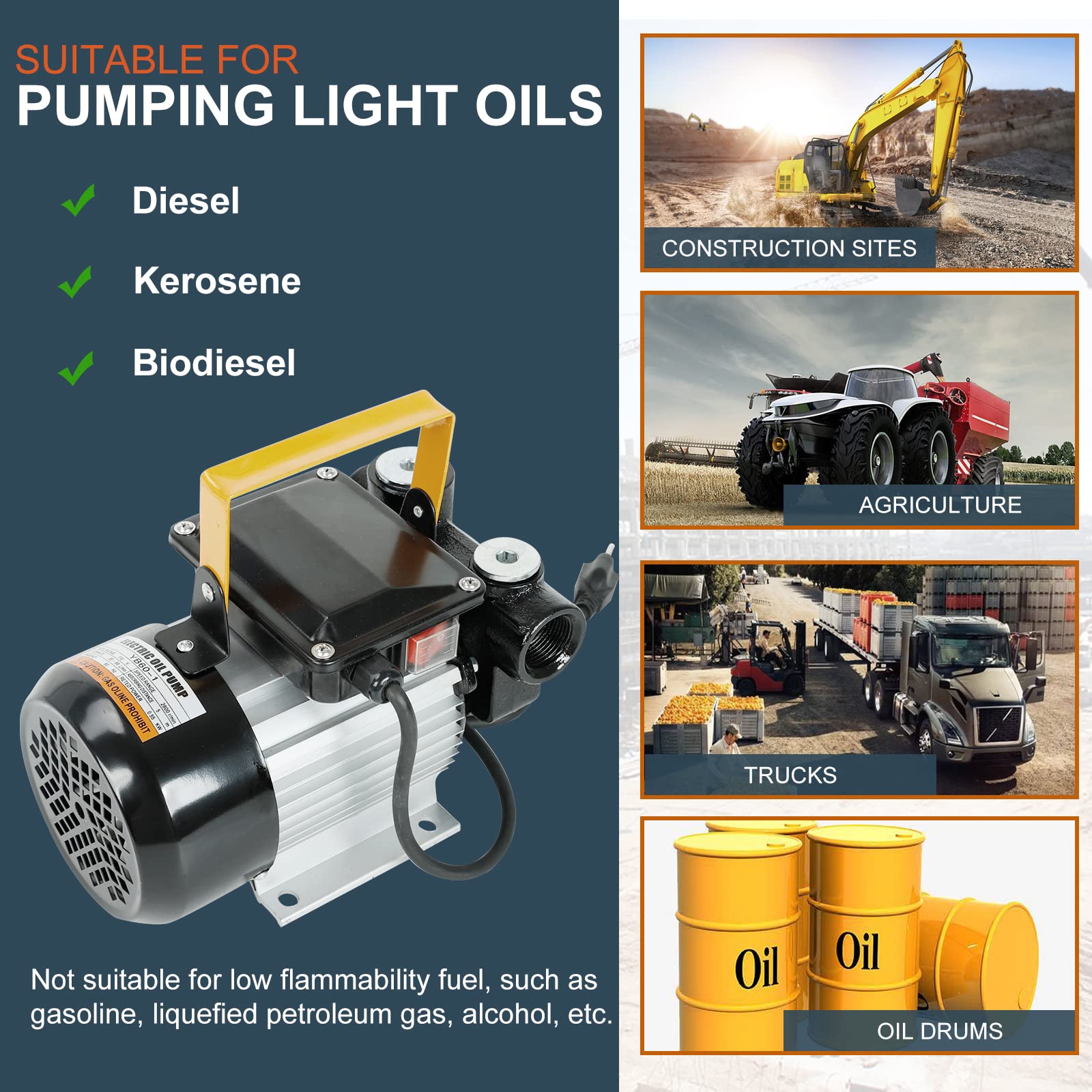 BLACKHORSE-RACING flow rate illustration shows a range from 20 to 60 L/min