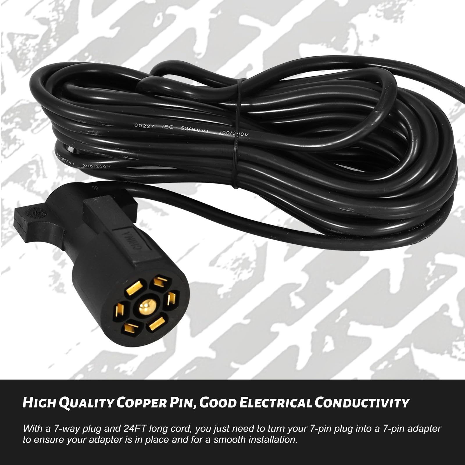 BLACKHORSE-RACING LED magnetic trailer light kit rear brake lamp for strong signaling.