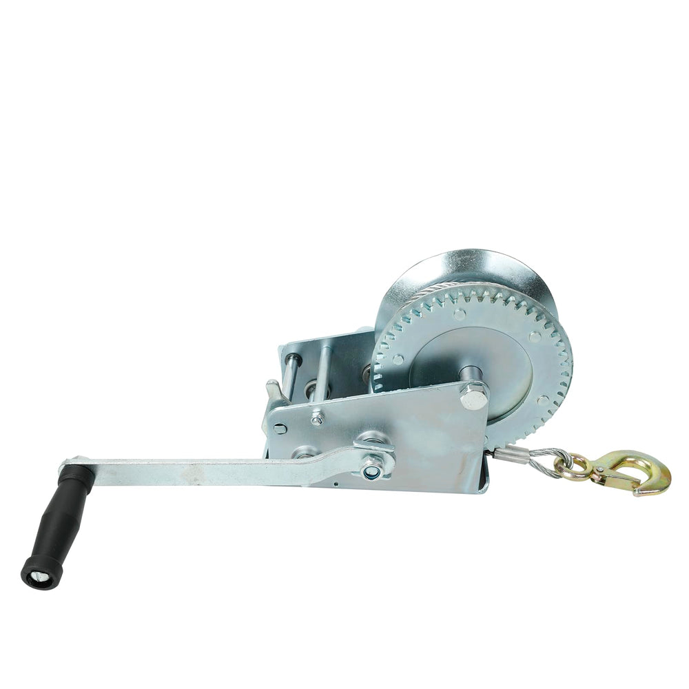 Blackhorse-Racing marine-ready winch; zinc plating boosts durability in wet environments.