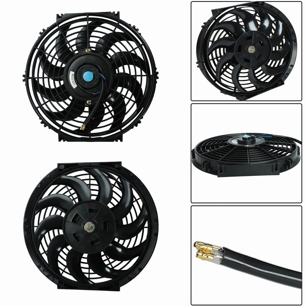 BLACKHORSE-RACING radiator fan mount brackets kit enables universal installation