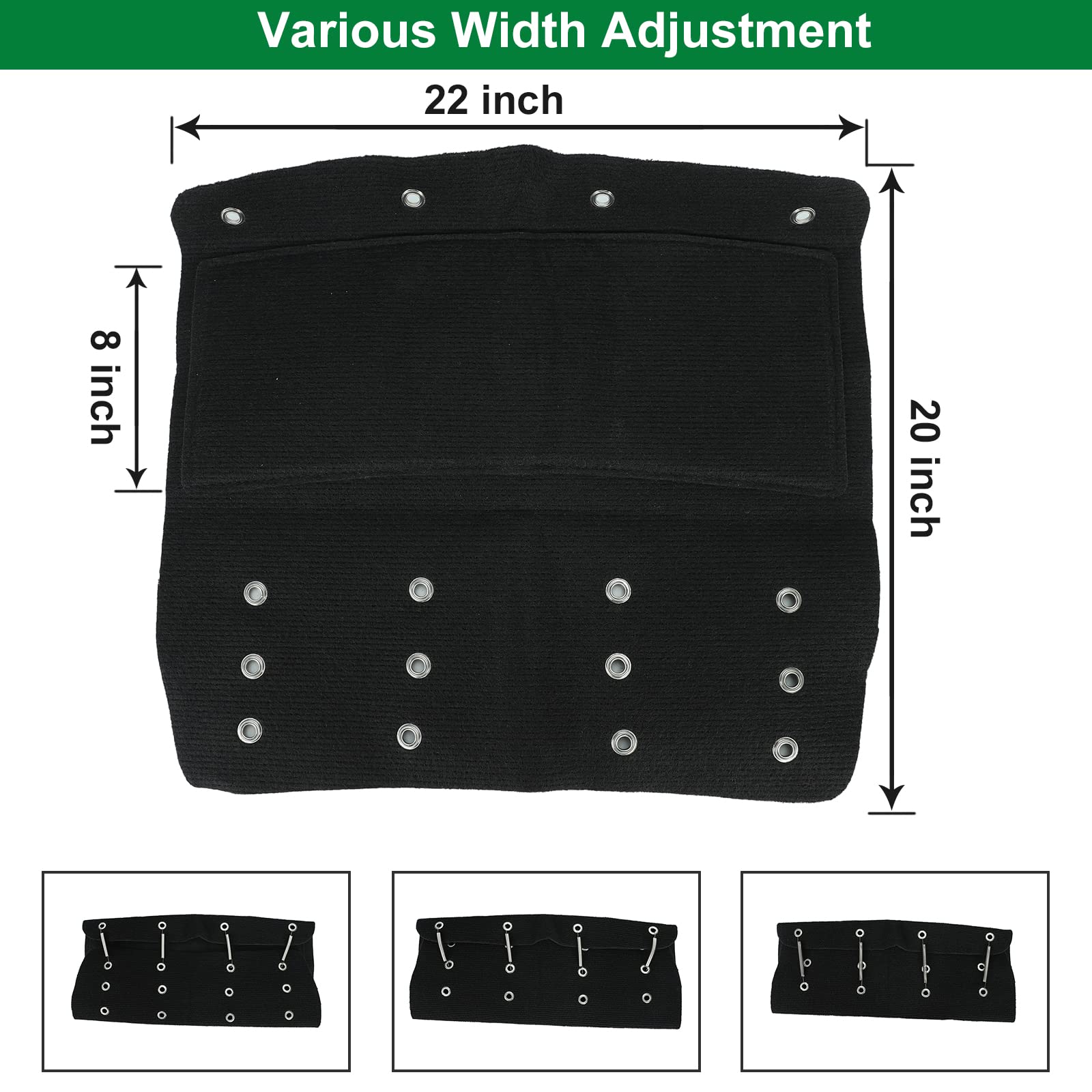 BLACKHORSE-RACING RV Step Rugs anti slip design boosts safety