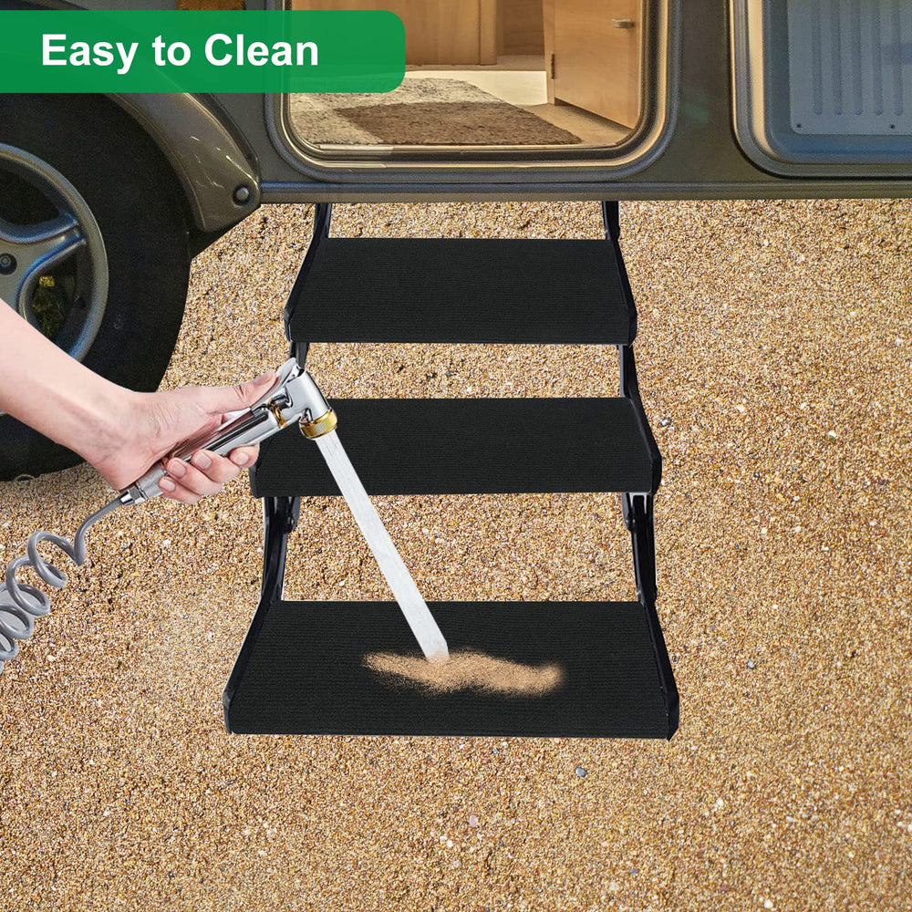 BLACKHORSE-RACING RV Step Rugs are washable for campers