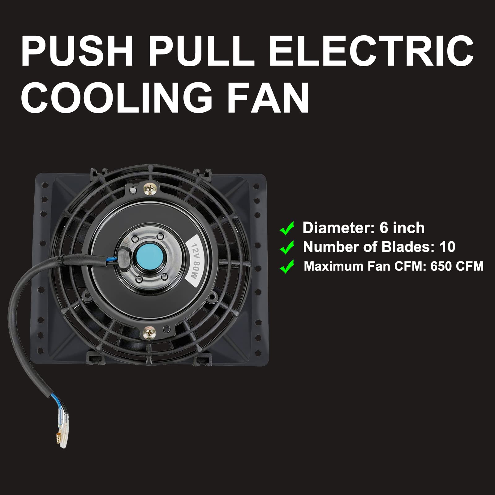 BLACKHORSE-RACING slim push-pull design boosts airflow in tight spaces.