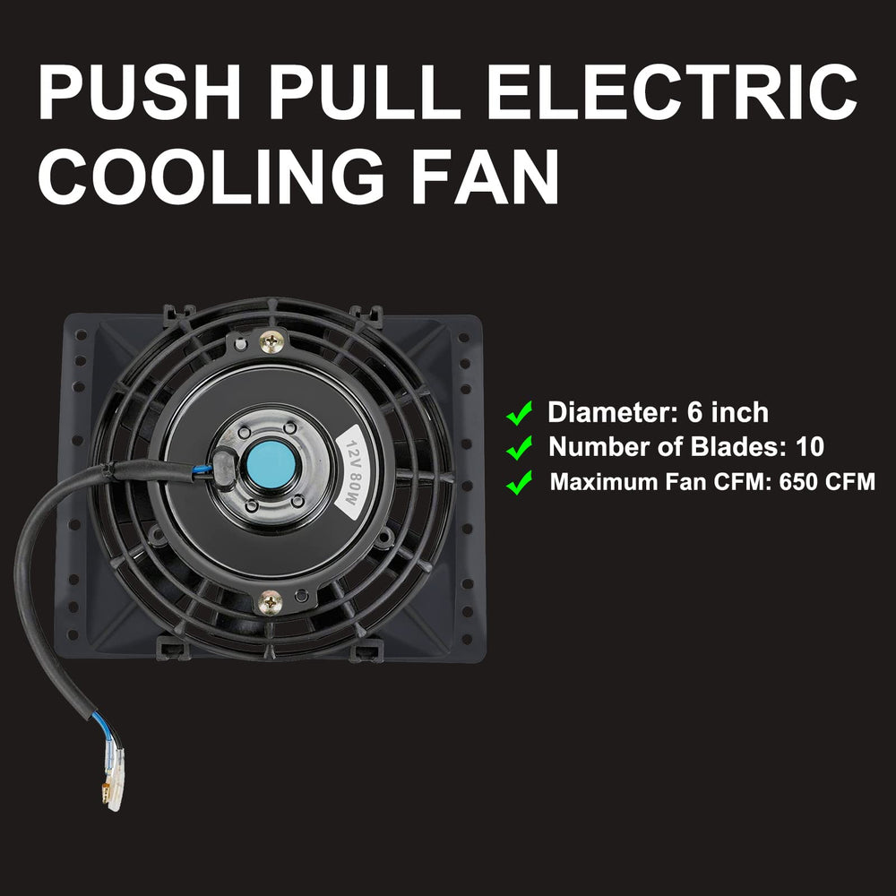 BLACKHORSE-RACING slim push-pull design boosts airflow in tight spaces.