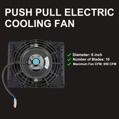 BLACKHORSE-RACING slim push-pull design boosts airflow in tight spaces.