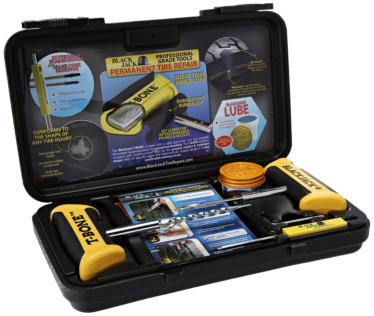 Blackjack KT-340 tire repair tool for quick on-road puncture fixes