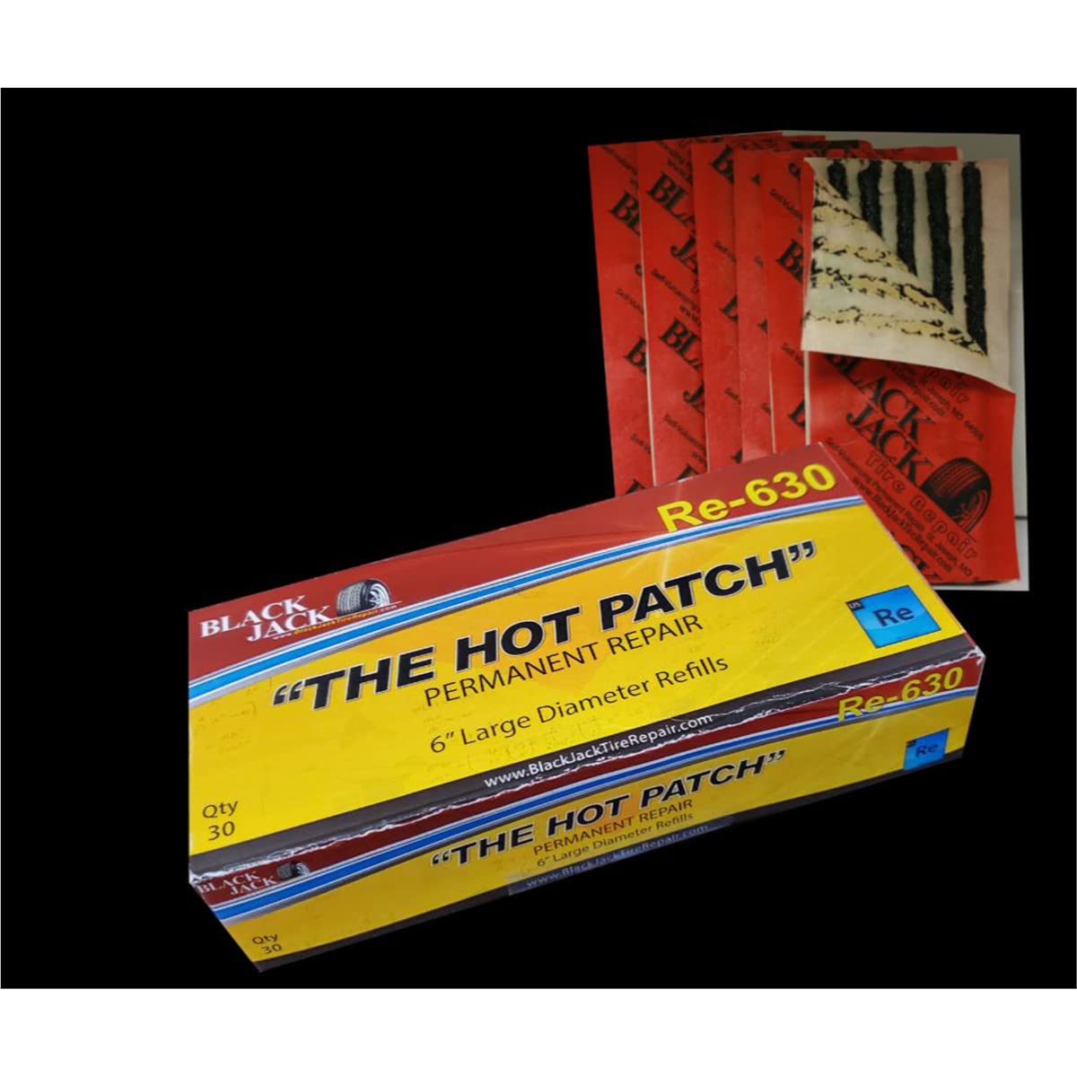Blackjack Tire Supplies 6-inch large diameter refills for garage maintenance and quick tire care.