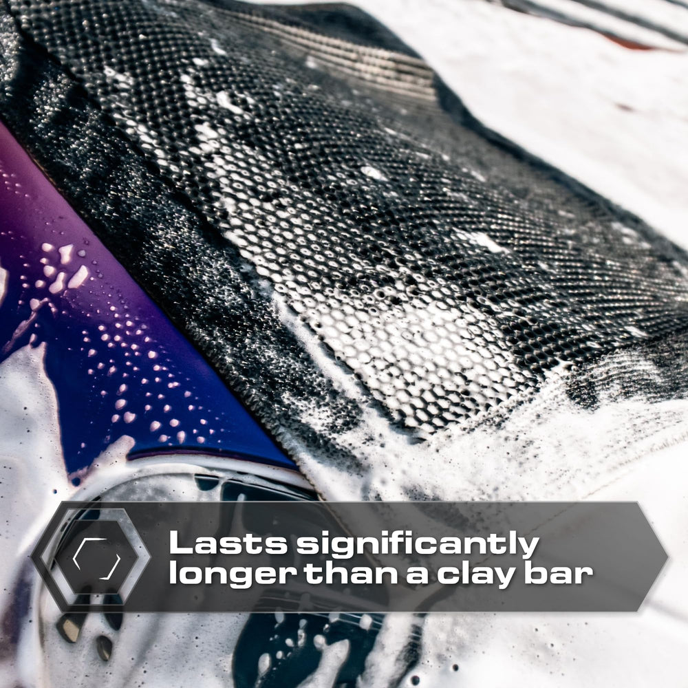 Blackline Clay Towel reduces washing time during complete vehicle detailing.