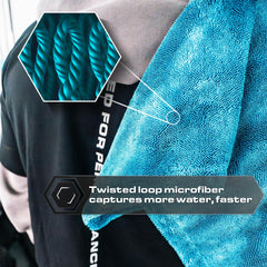 Blackline Aqua towel enables one-pass dry for large vehicle panels.