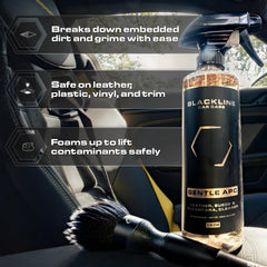 Blackline Gentle APC suede and Alcantara care for refined interiors.