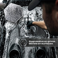 Blackline plastic dashboard brush safely dusts and details.