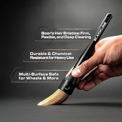 Blackline plastic detailing brush cleans trim and dashboards safely.