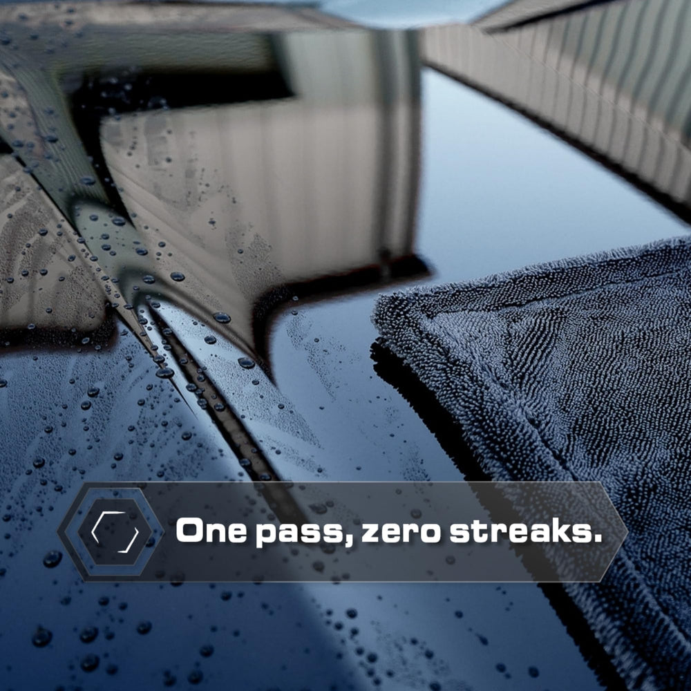 Pro detailer approved Blackline towel used on multiple vehicles