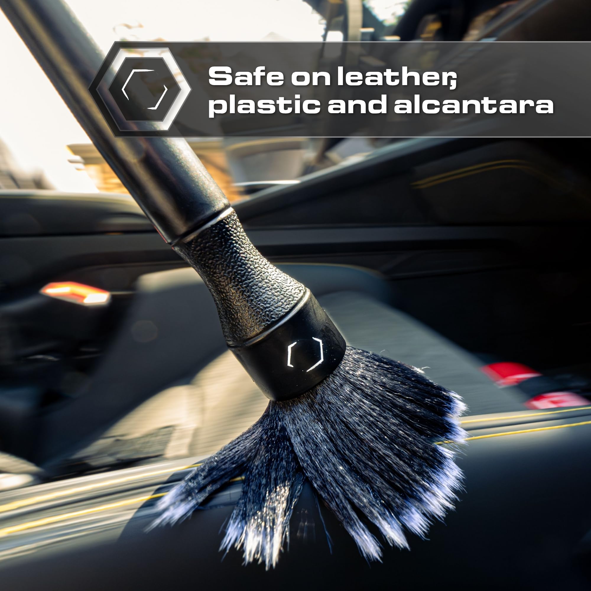 Blackline wheel-detail brush designed for rims without scratching.