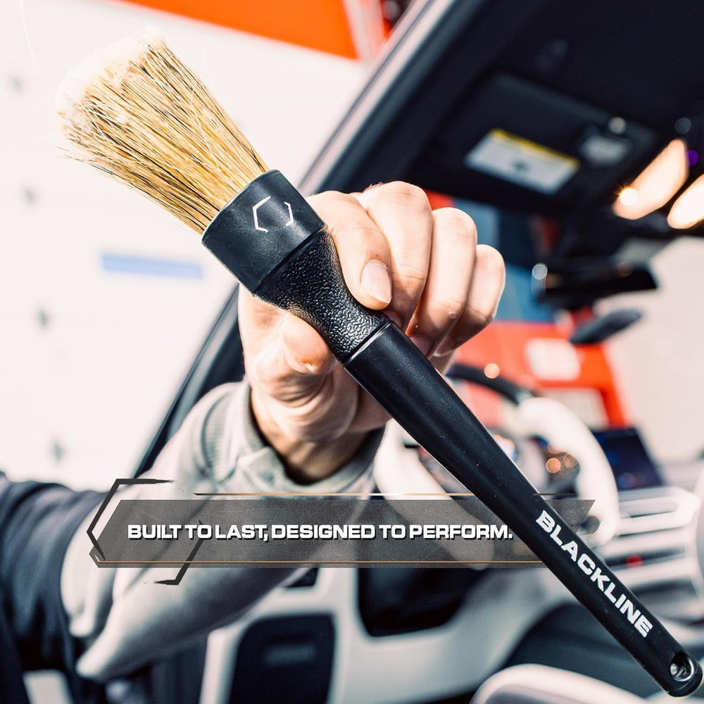 Blackline wheels detailing brush helps lift brake dust safely.
