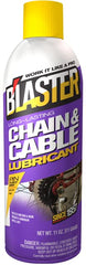 Blaster B'laster chain lubricant bottle improves smooth operation and dirt resistance.