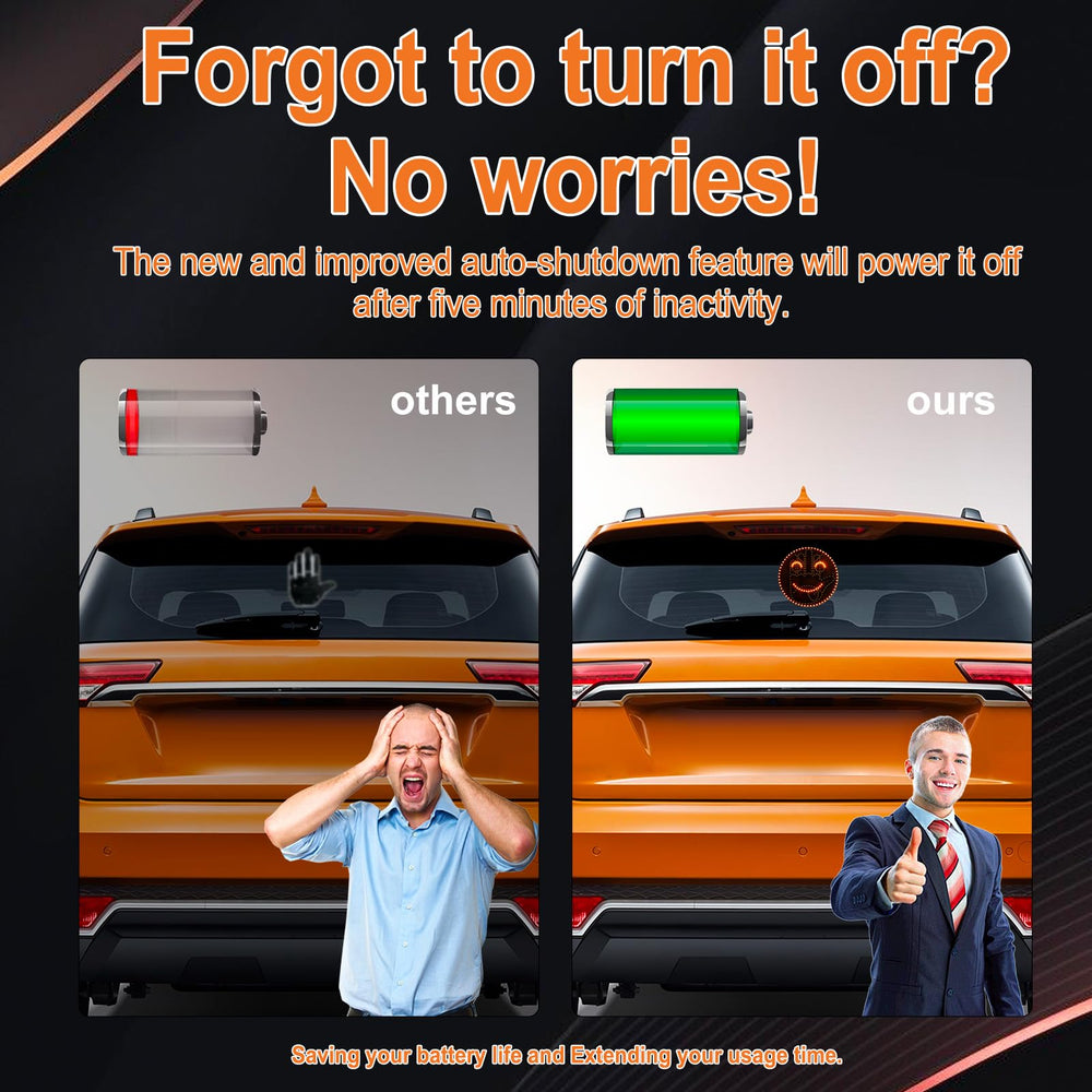 Blazart middle-finger gesture car light with remote expresses bold stance