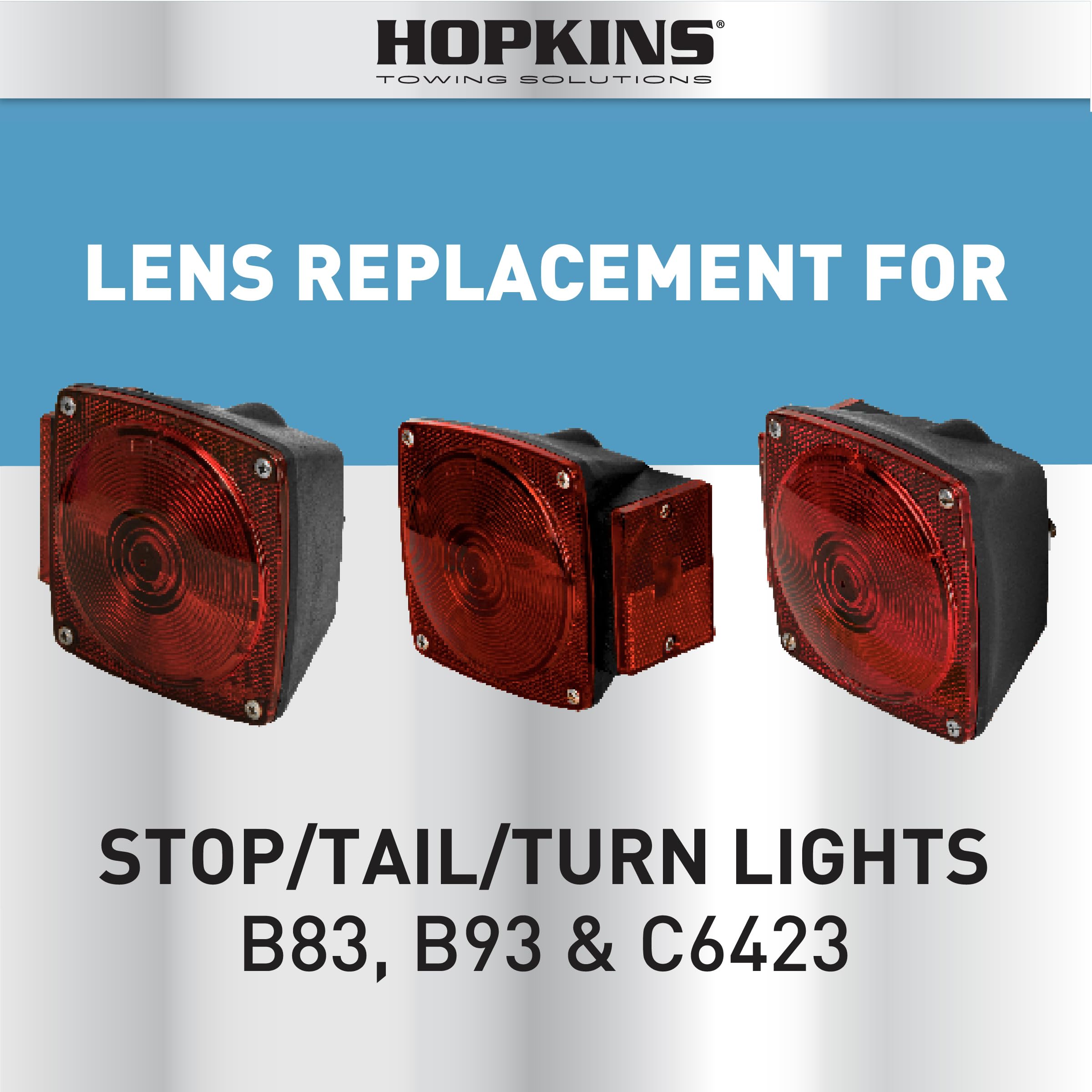 Replacement lens for B83/B93 and C6423 series rear lights.