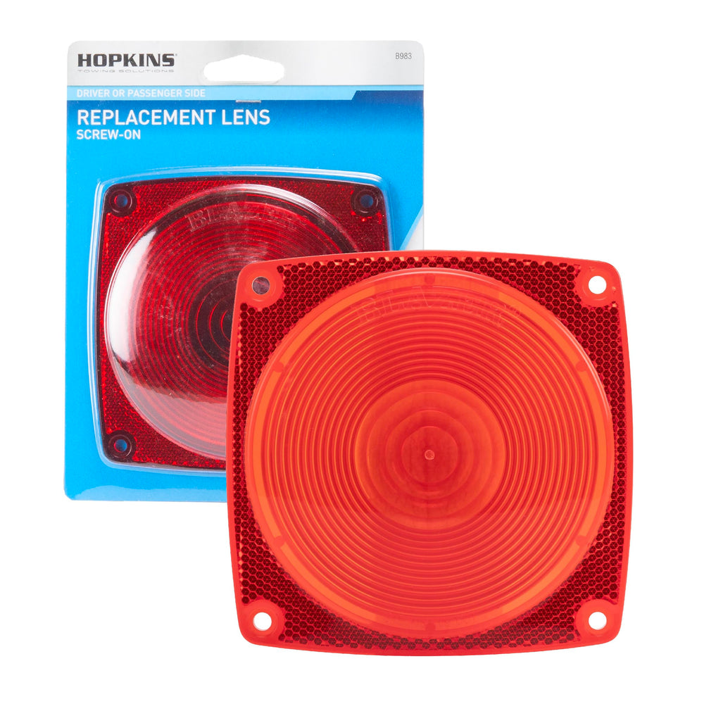 Blazer International B983 red stop/tail lens improves rear visibility.