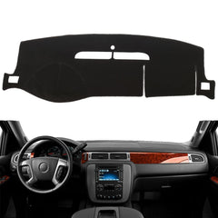 BLIBLIUNIT dash cover on a Chevy Tahoe protects against sun damage and glare.