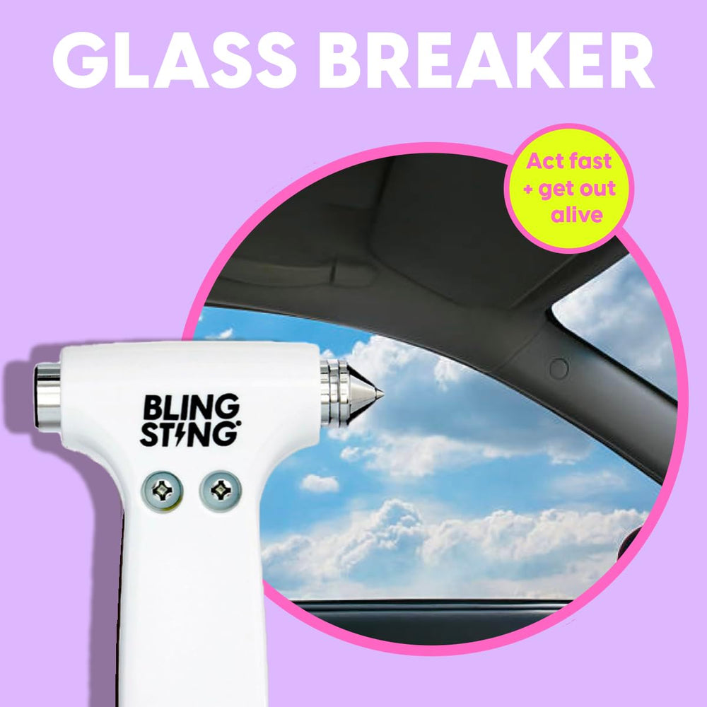 BLINGSTING interior visor strap keeps the tool within reach