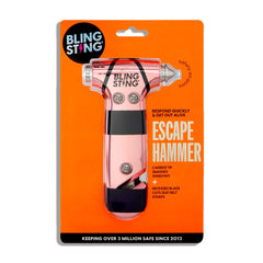 BLINGSTING safety hammer seat belt cutter for fast exit.