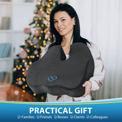 BlissTrends cushion with ergonomic design demonstrating spine friendly support