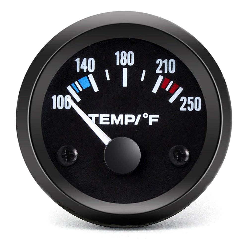 BLLYOGU 2-inch water temperature gauge with backlit display for clear night readings