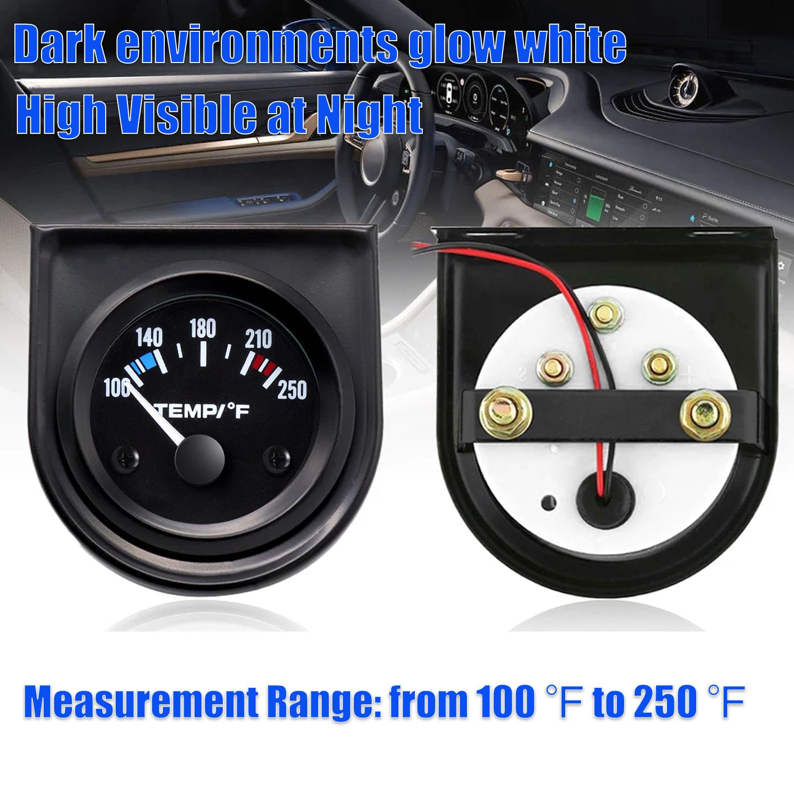 BLLYOGU water temp sensor with 1/8 NPT threading for easy installation