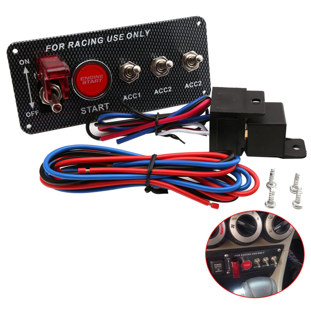 BLLYOGU 12V ignition panel side view highlights compact profile for tight installs