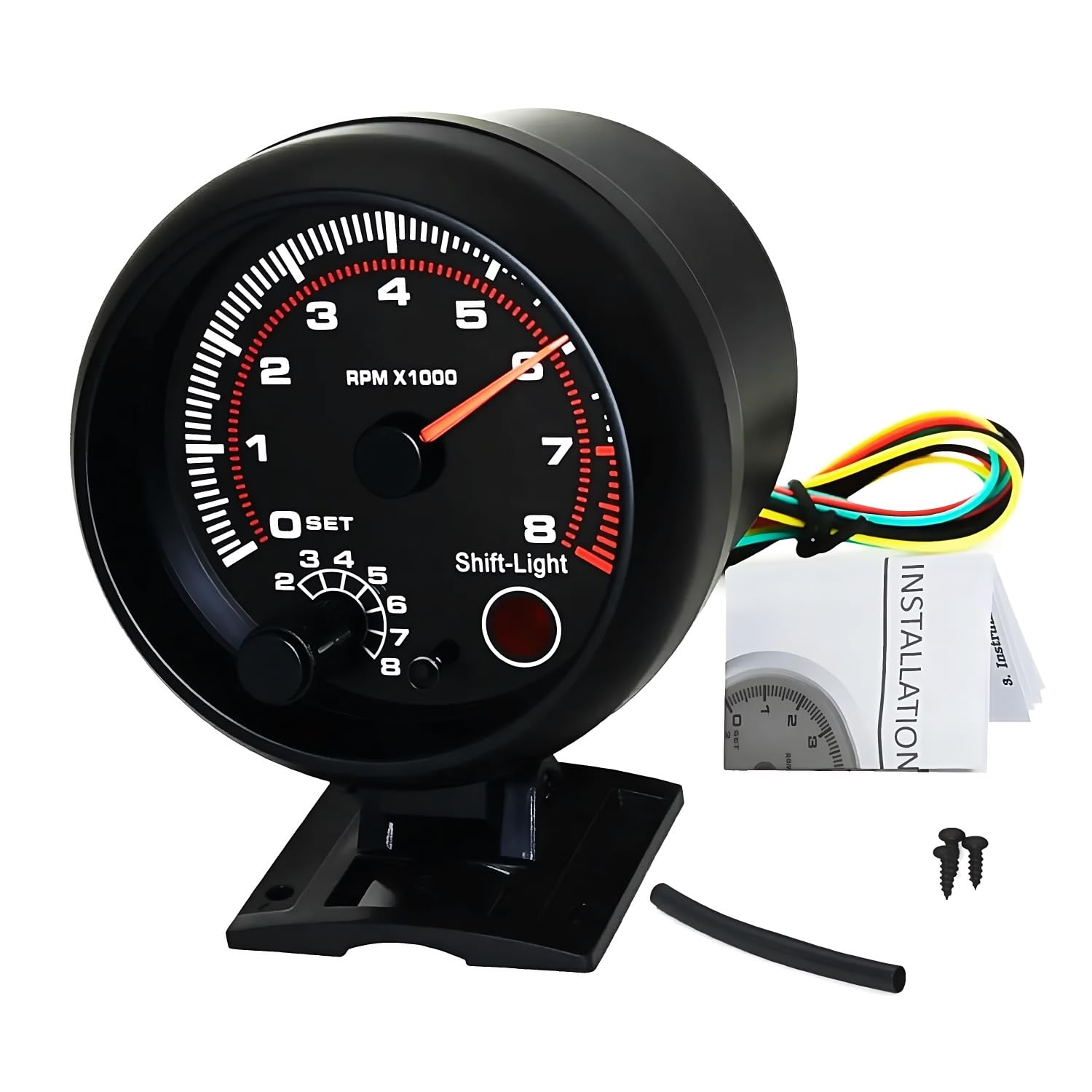 BLLYOGU tachometer adjustable backlight improves visibility in all lighting