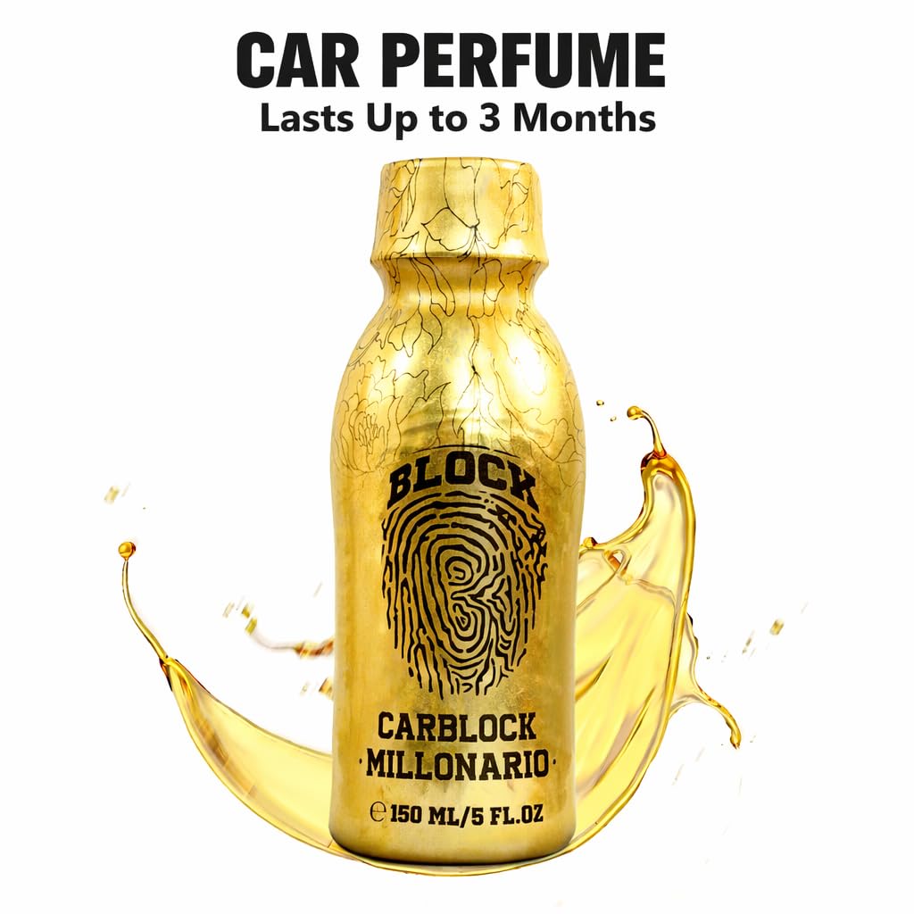 BLOCK CARBLOCK MILLONARIO carblock premium packaging shows Made in Colombia label