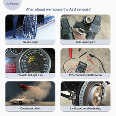 BLPextrm ABS wheel speed sensor housing close-up with durable plastic.